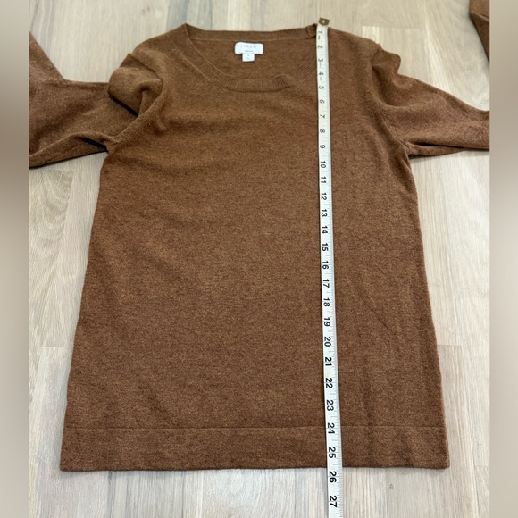 J. Crew Teddie brown lightweight crew neck sweater - Picture 9 of 10